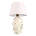 Lampada da tavolo RAMZES 1xE27/40W/230V bianca/crema