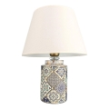 Lampada da tavolo RAMZES 1xE27/40W/230V bianca/grigia
