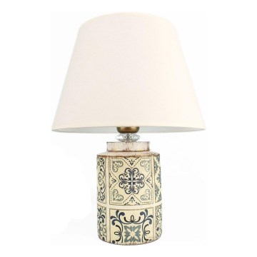 Lampada da tavolo RAMZES 1xE27/40W/230V bianca