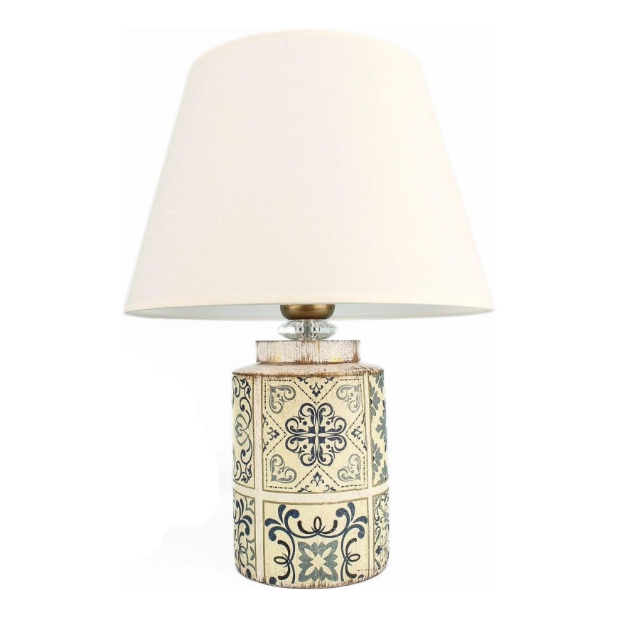 Lampada da tavolo RAMZES 1xE27/40W/230V bianca