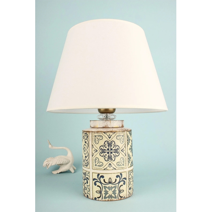 Lampada da tavolo RAMZES 1xE27/40W/230V bianca