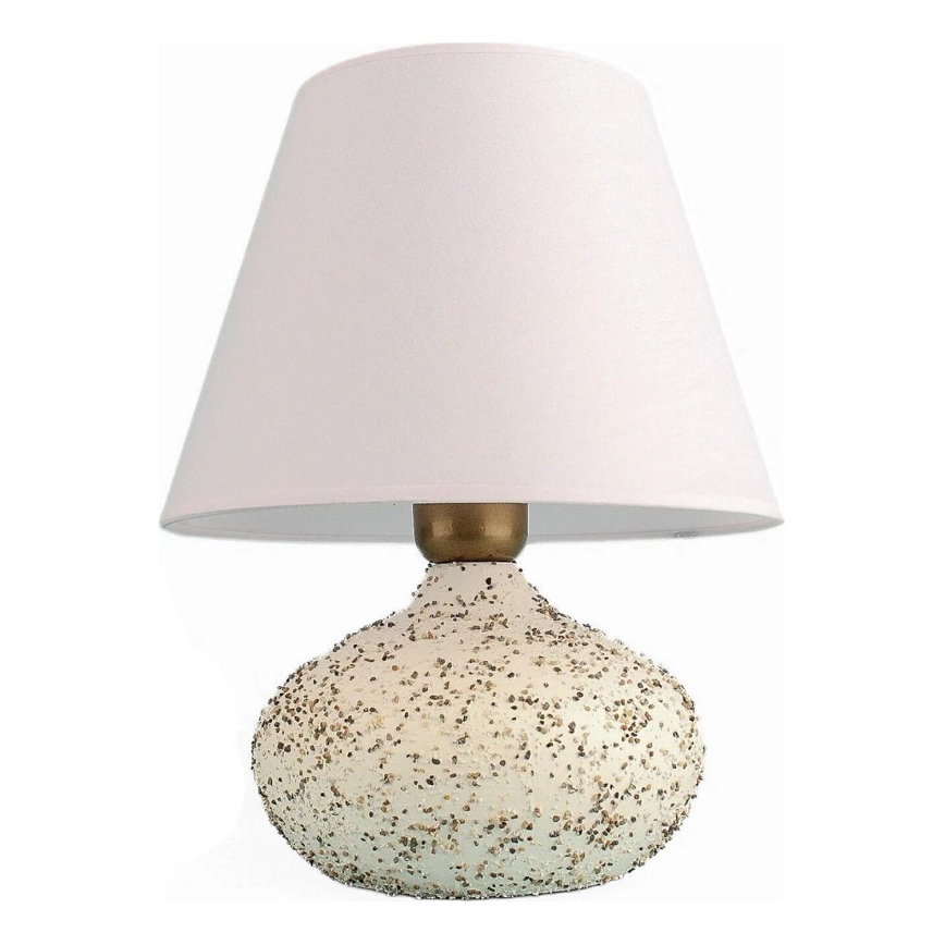 Lampada da tavolo RAMZES 1xE27/40W/230V bianca