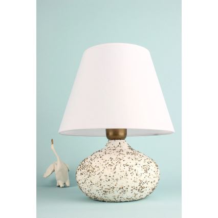 Lampada da tavolo RAMZES 1xE27/40W/230V bianca