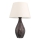 Lampada da tavolo RAMZES 1xE27/40W/230V bianca/marrone