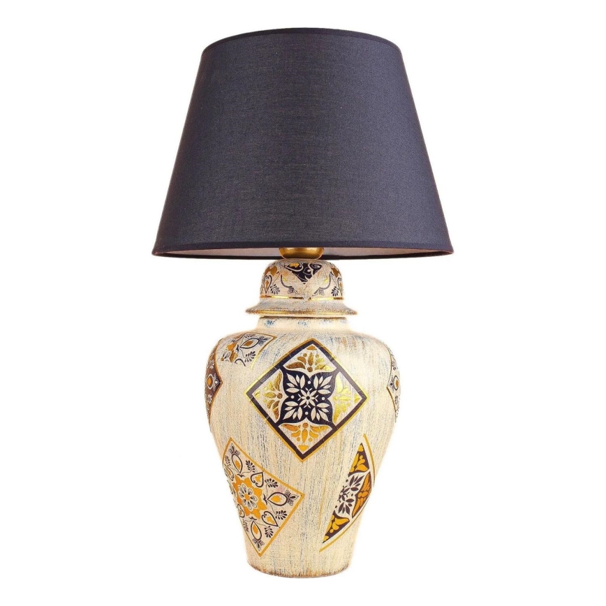Lampada da tavolo RAMZES 1xE27/40W/230V blu/beige