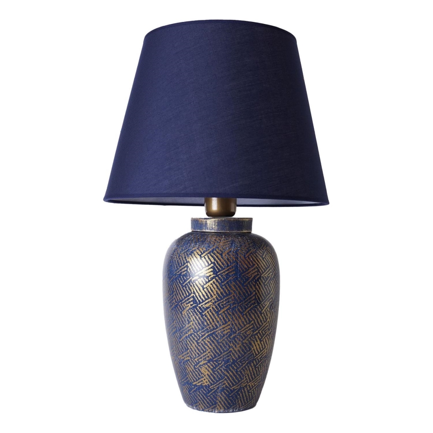 Lampada da tavolo RAMZES 1xE27/40W/230V blu