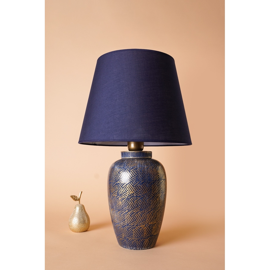 Lampada da tavolo RAMZES 1xE27/40W/230V blu