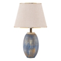 Lampada da tavolo RAMZES 1xE27/40W/230V crema/blu