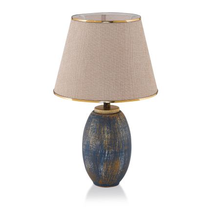 Lampada da tavolo RAMZES 1xE27/40W/230V crema/blu