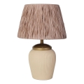 Lampada da tavolo RAMZES 1xE27/40W/230V crema/marrone