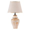 Lampada da tavolo RAMZES 1xE27/40W/230V crema/oro