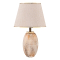 Lampada da tavolo RAMZES 1xE27/40W/230V crema/oro