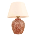 Lampada da tavolo RAMZES 1xE27/40W/230V crema/rossa