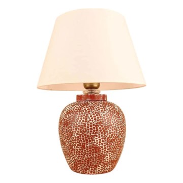Lampada da tavolo RAMZES 1xE27/40W/230V crema/rossa