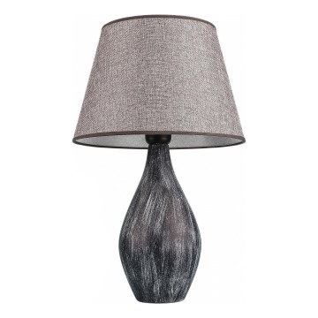 Lampada da tavolo RAMZES 1xE27/40W/230V grigia