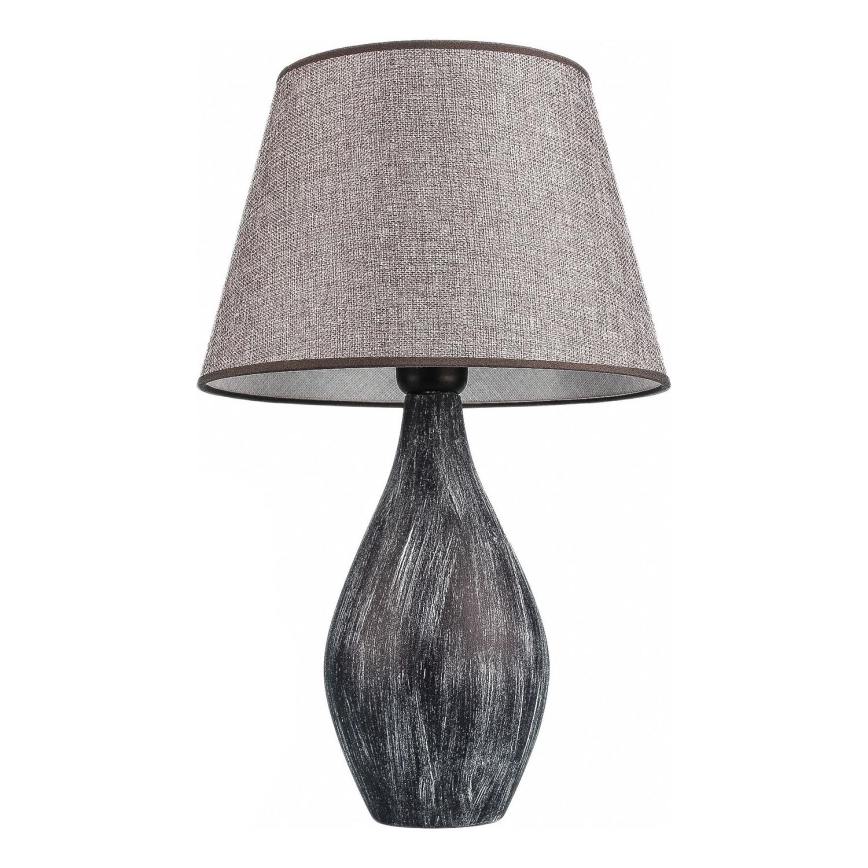 Lampada da tavolo RAMZES 1xE27/40W/230V grigia