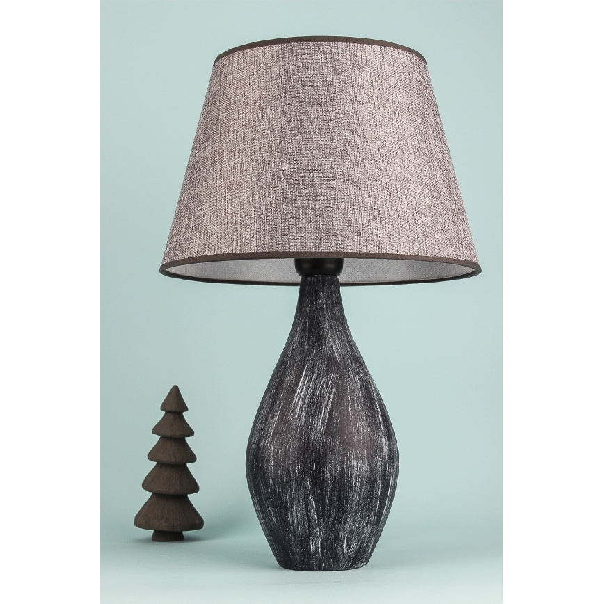 Lampada da tavolo RAMZES 1xE27/40W/230V grigia
