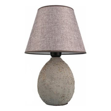 Lampada da tavolo RAMZES 1xE27/40W/230V grigia