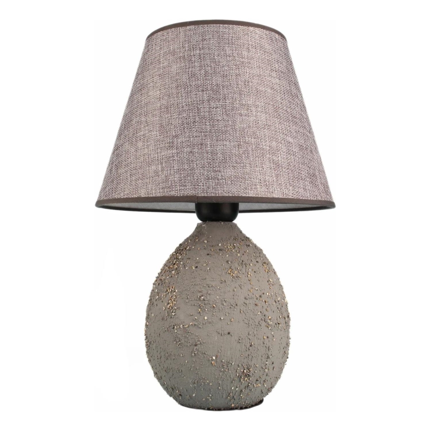 Lampada da tavolo RAMZES 1xE27/40W/230V grigia