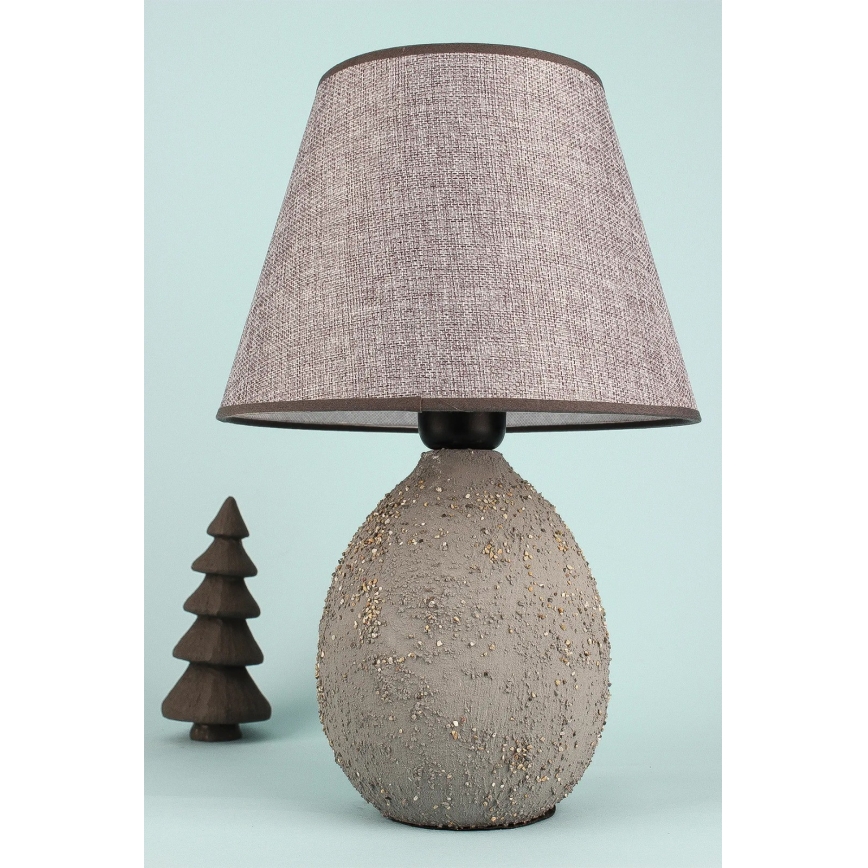 Lampada da tavolo RAMZES 1xE27/40W/230V grigia