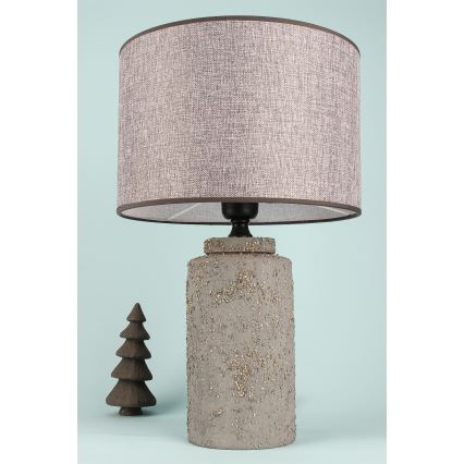 Lampada da tavolo RAMZES 1xE27/40W/230V grigia