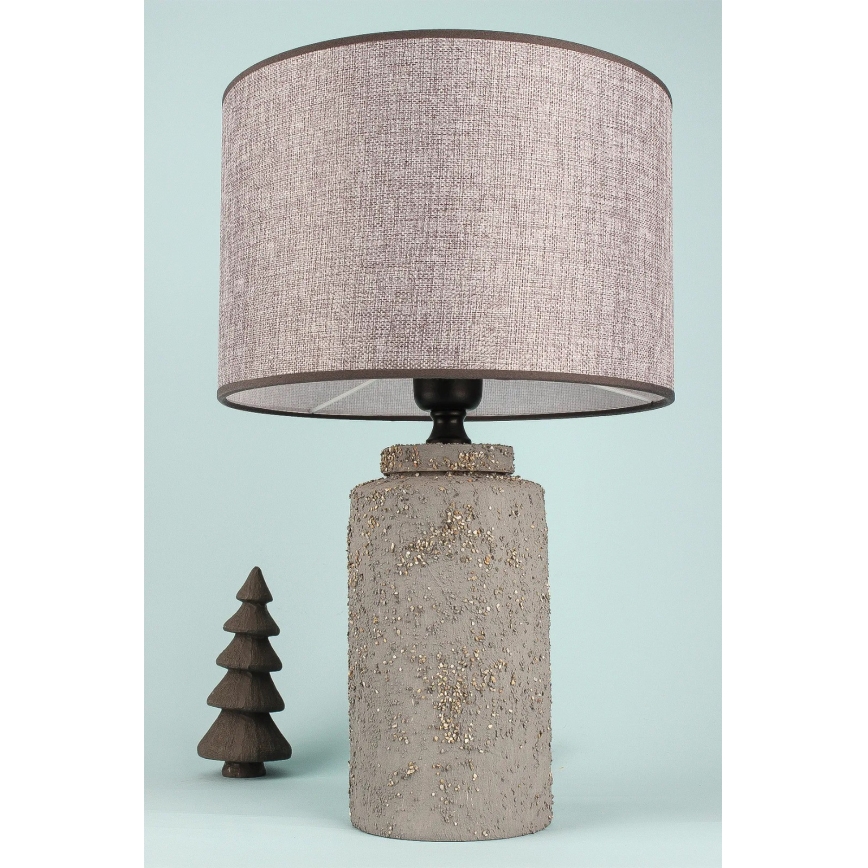 Lampada da tavolo RAMZES 1xE27/40W/230V grigia