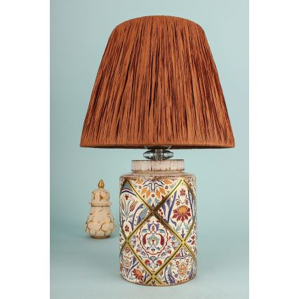 Lampada da tavolo RAMZES 1xE27/40W/230V in rafia