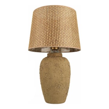 Lampada da tavolo RAMZES 1xE27/40W/230V marrone