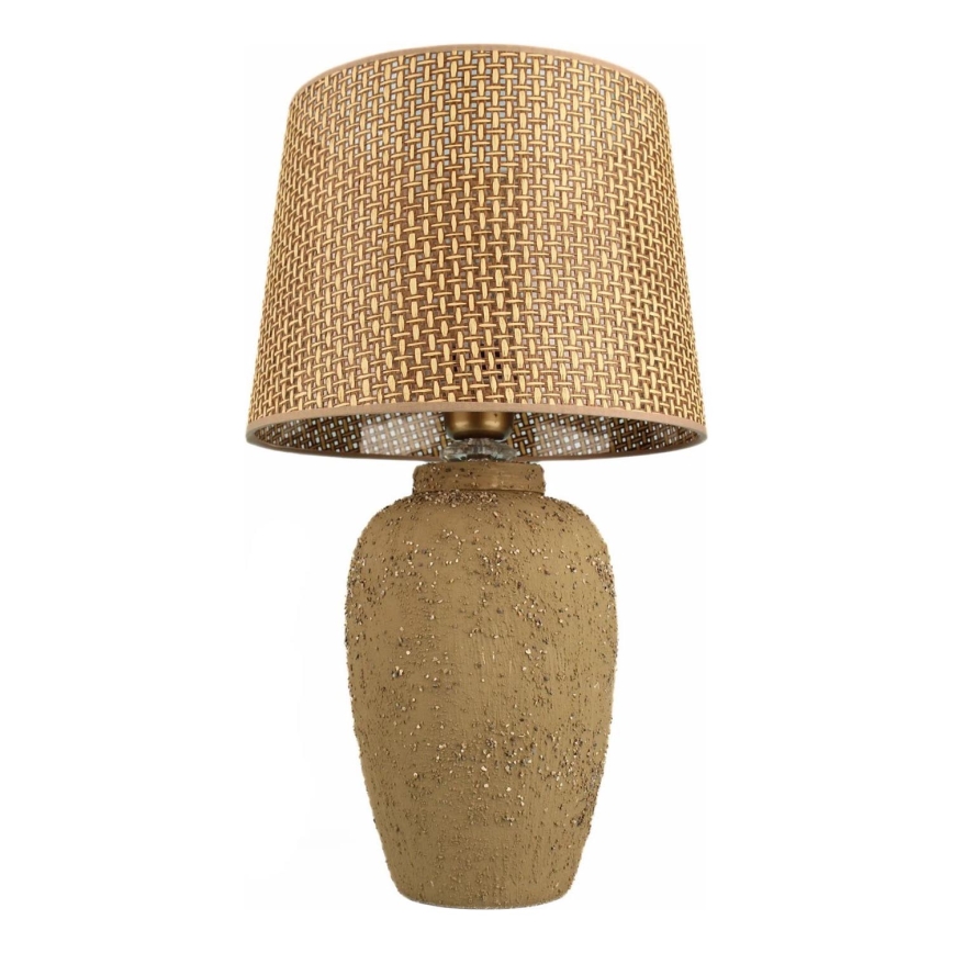 Lampada da tavolo RAMZES 1xE27/40W/230V marrone