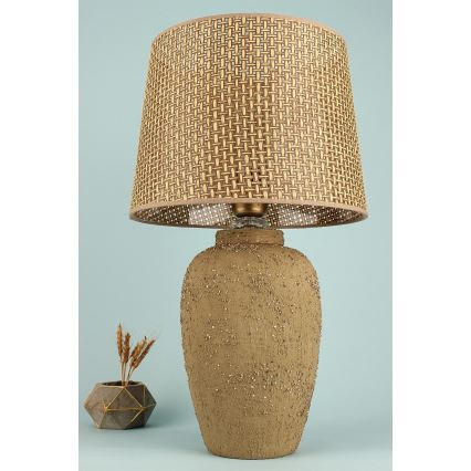 Lampada da tavolo RAMZES 1xE27/40W/230V marrone