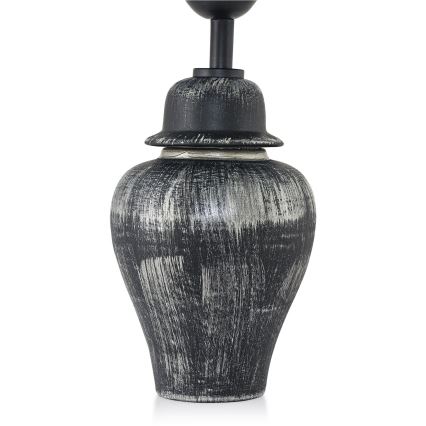 Lampada da tavolo RAMZES 1xE27/40W/230V nera/argento
