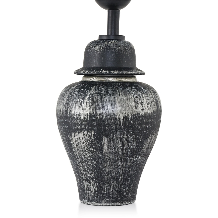 Lampada da tavolo RAMZES 1xE27/40W/230V nera/argento