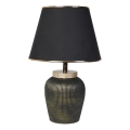 Lampada da tavolo RAMZES 1xE27/40W/230V nera/gialla