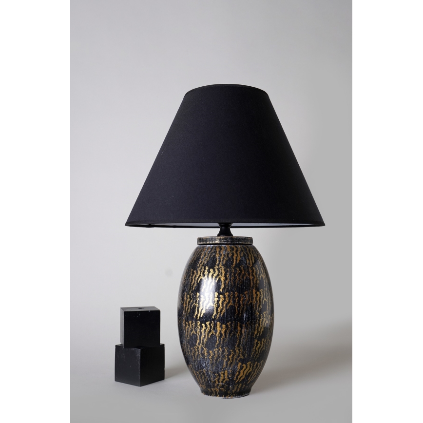Lampada da tavolo RAMZES 1xE27/40W/230V nera