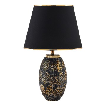 Lampada da tavolo RAMZES 1xE27/40W/230V nera/oro