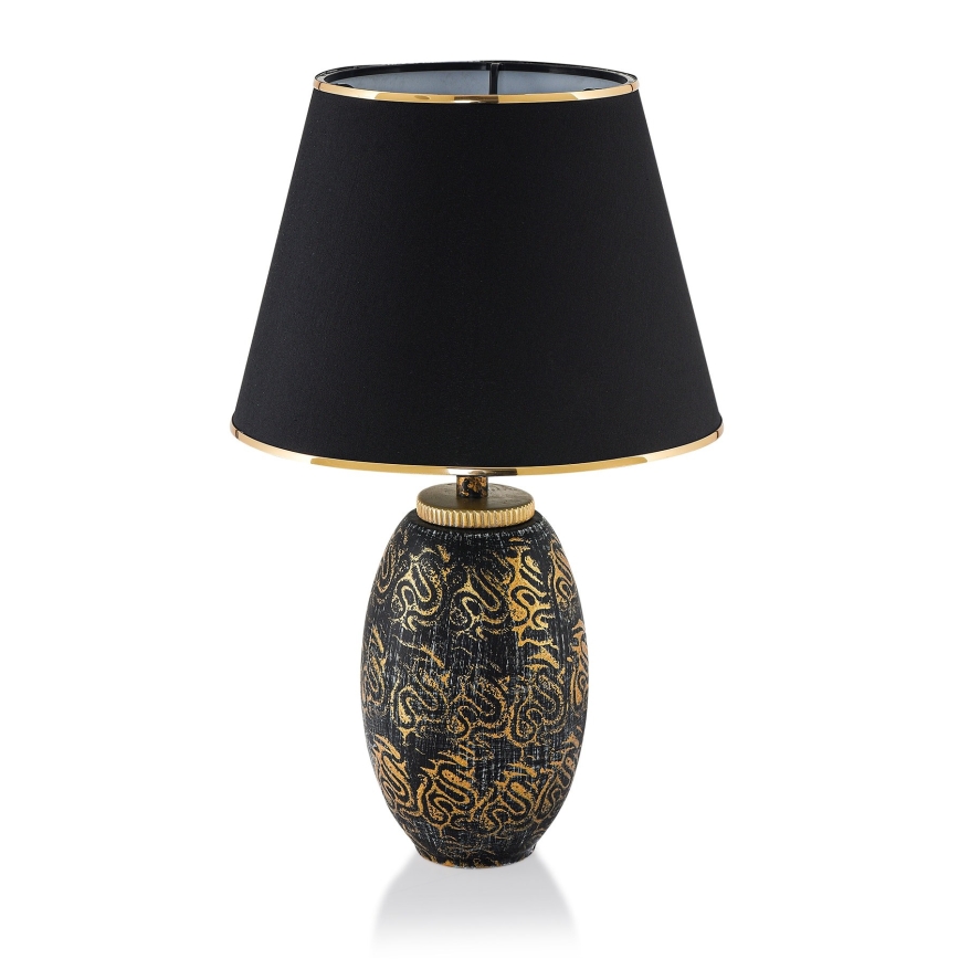 Lampada da tavolo RAMZES 1xE27/40W/230V nera/oro