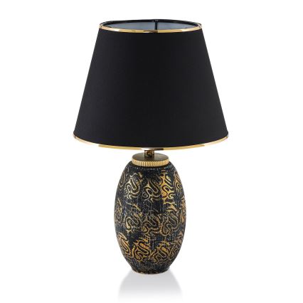 Lampada da tavolo RAMZES 1xE27/40W/230V nero/oro