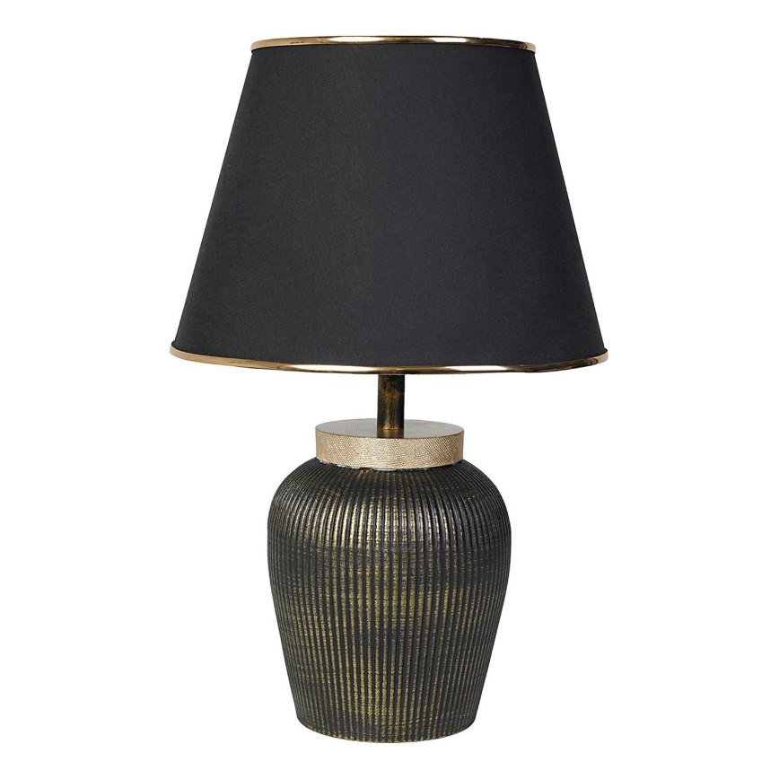 Lampada da tavolo RAMZES 1xE27/40W/230V nero/oro