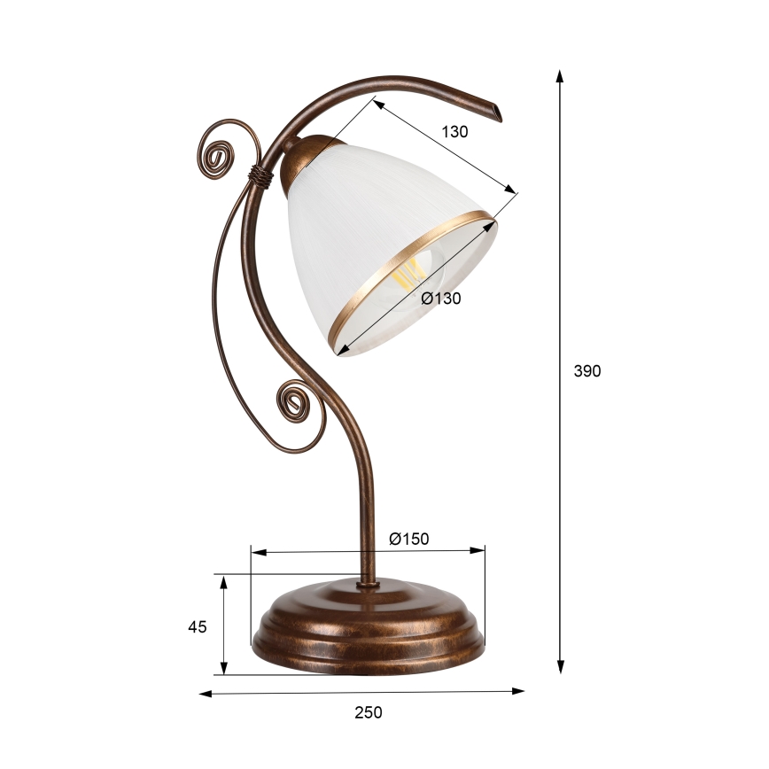 Lampada da tavolo RETRO II 1xE27/60W/230V