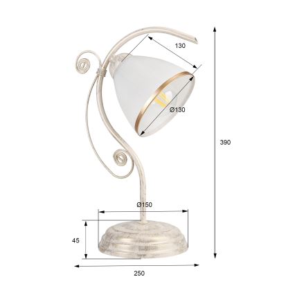Lampada da tavolo RETRO II 1xE27/60W/230V