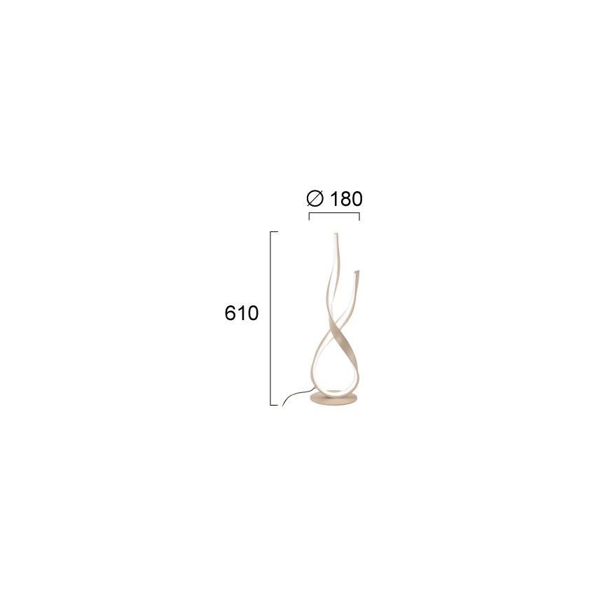 Lampada da tavolo RIBBON LED/21W/230V beige
