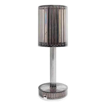 Lampada da tavolo ricaricabile a LED con controllo touch SIMPLE LED/1W/5V 3000-6000K 2400 mAh grigio fumé