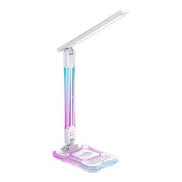 Lampada da tavolo ricaricabile a LED RGB dimmerabile con touch e ricarica wireless LED/7,5W/5V 2700-5300K bianco