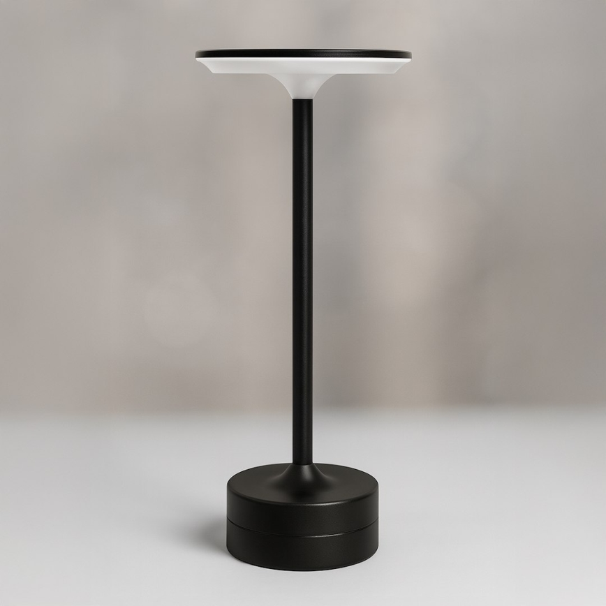 Lampada da tavolo ricaricabile a sfioramento a LED TAVOLO LED/2,5W/5V 2400 mAh 3000-6000K nera