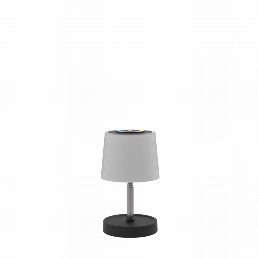 Lampada da tavolo ricaricabile per esterni a LED RGBW dimmerabile con controllo touch LED/2W/5V IP44 1200 mAh, grigio