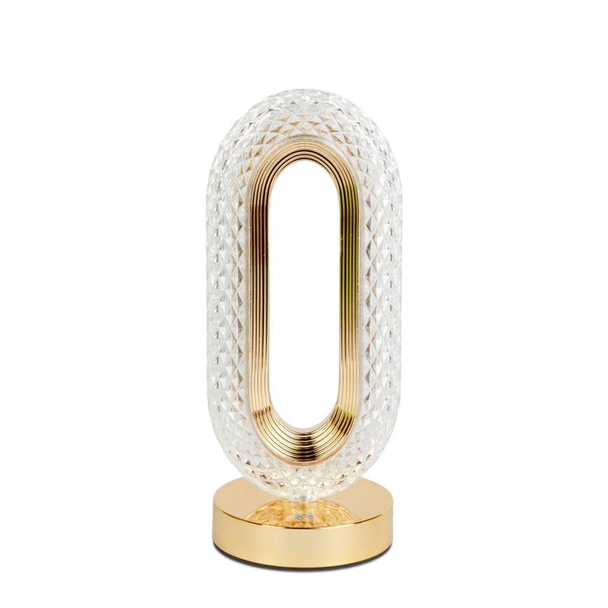 Lampada da tavolo LED ricaricabile dimmerabile DUBAI LED/2W/5V 2700K/4000K/6500K 400 mAh dorata