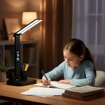 Lampada da tavolo LED dimmerabile ricaricabile NOBLITE P LED/5W/5V 3000/4000/6000K 2200 mAh nera