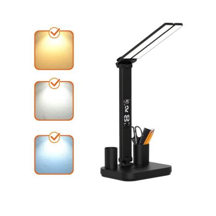 Lampada da tavolo LED dimmerabile ricaricabile NOBLITE P LED/5W/5V 3000/4000/6000K 2200 mAh nera