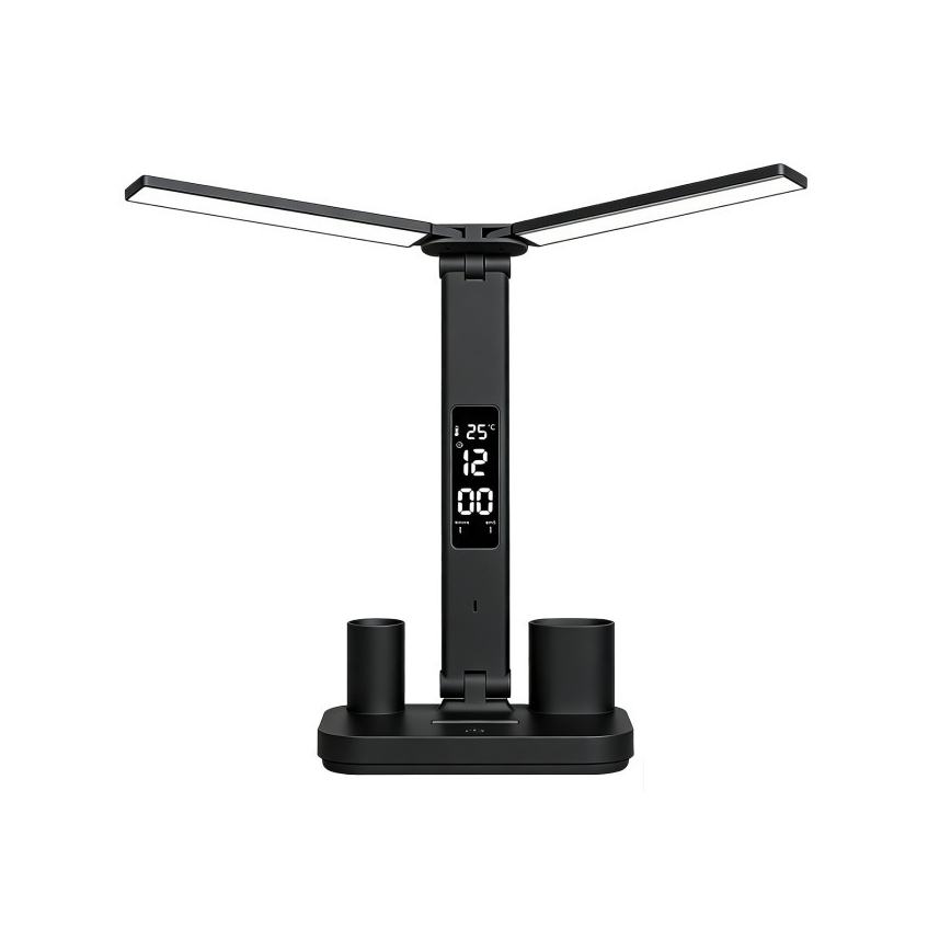Lampada da tavolo LED dimmerabile ricaricabile NOBLITE P LED/5W/5V 3000/4000/6000K 2200 mAh nera