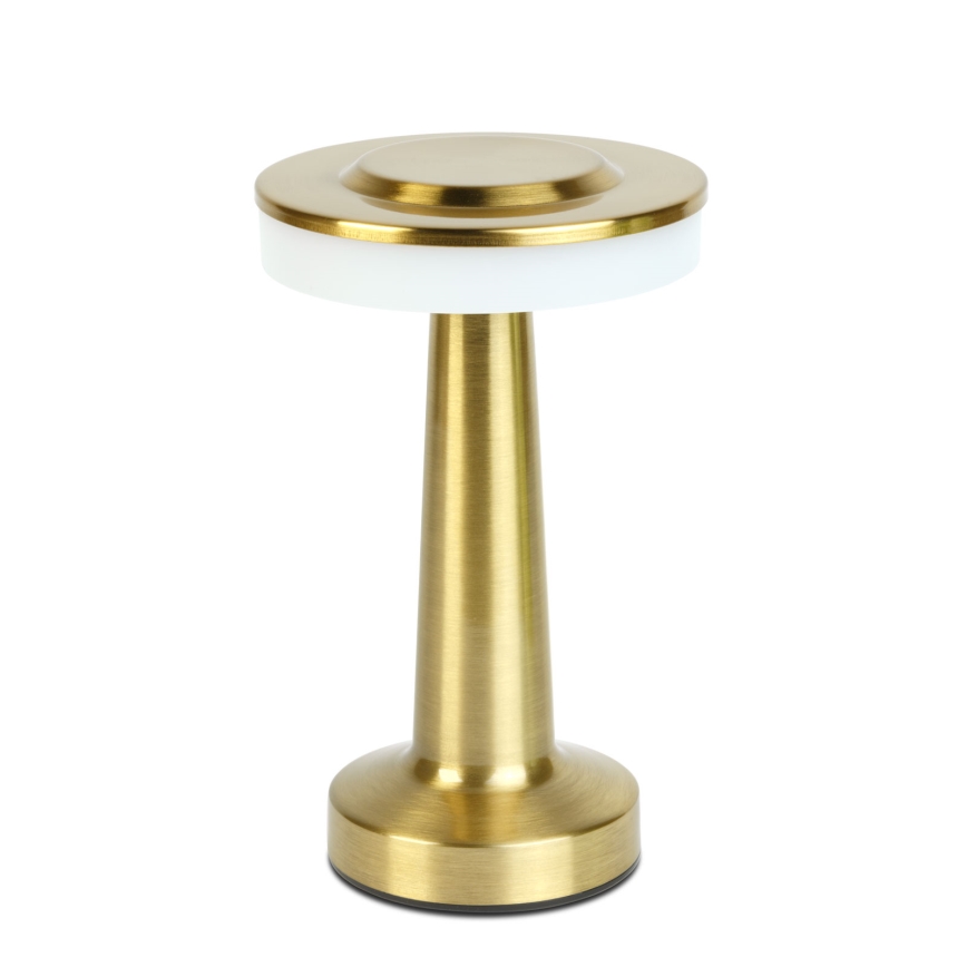 Lampada da tavolo ricaricabile dimmerabile a LED LONDON LED/2W/5V 2700K/4000K/6500K 400 mAh dorata